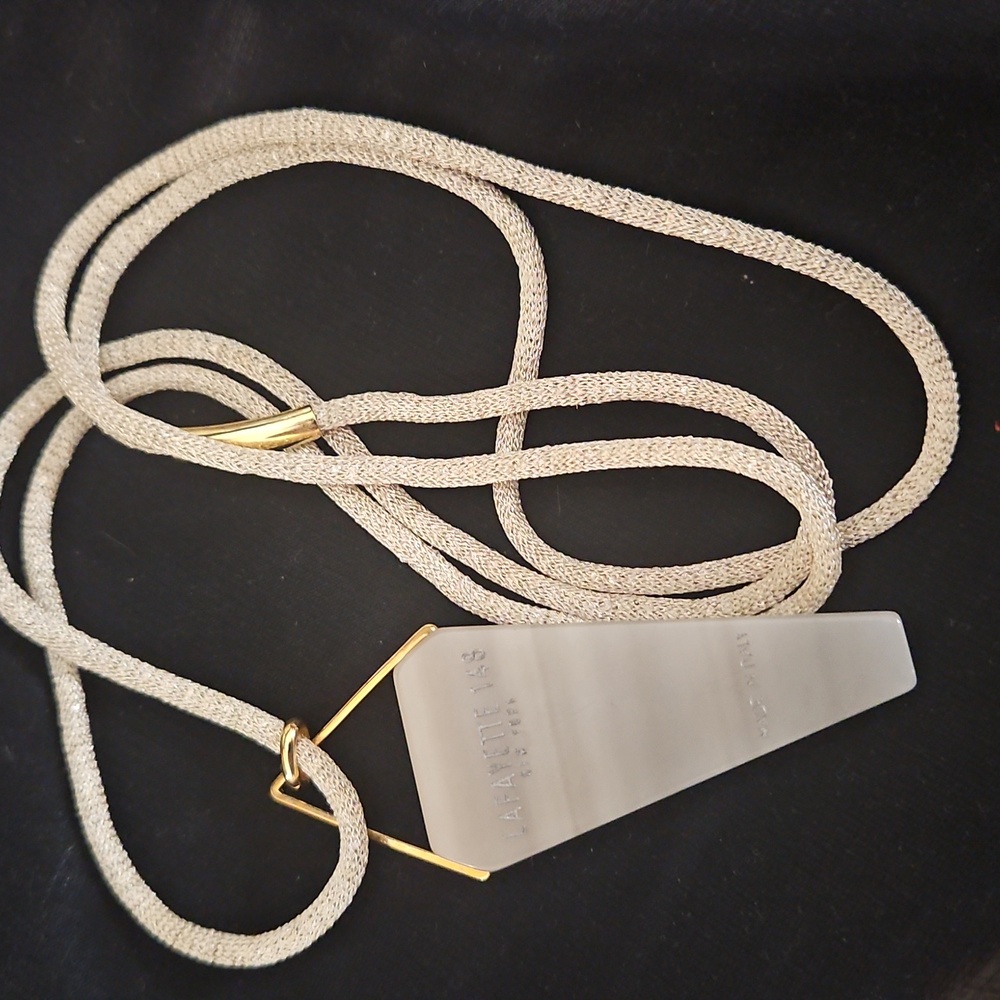 Lafayette 148 New York Gold and Silver Geometric Necklace